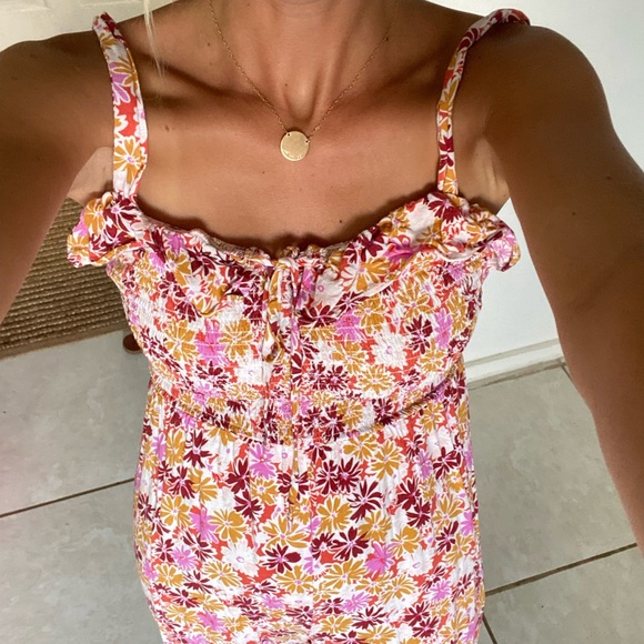 Scrunched wide leg floral jumper - Picture 1 of 9